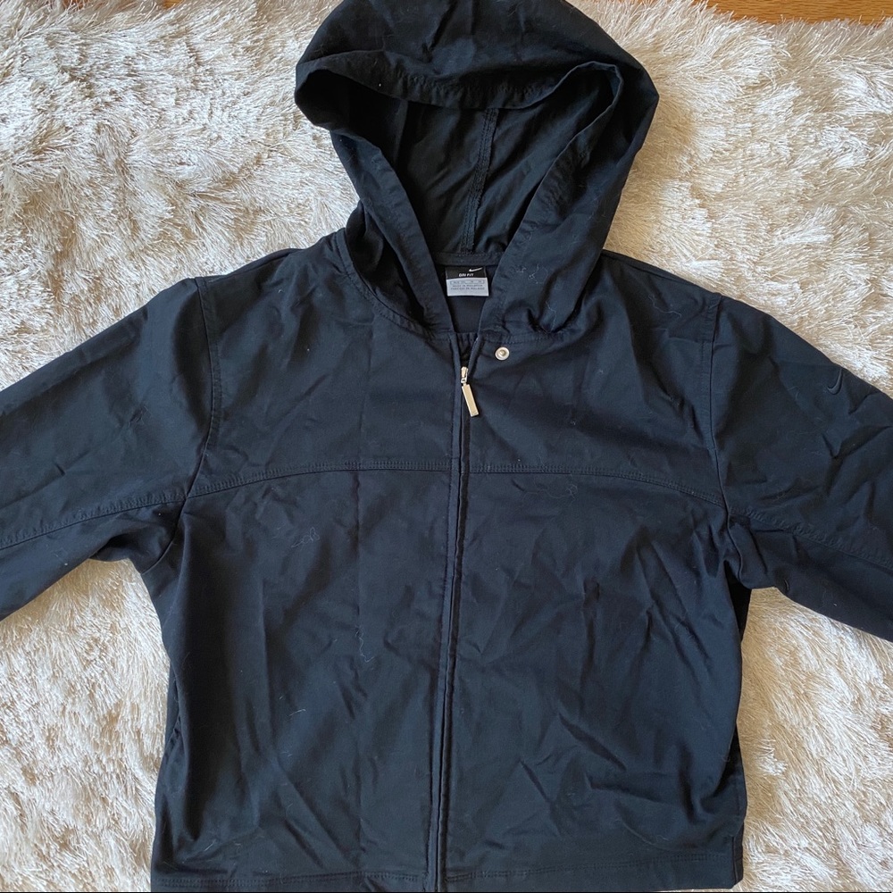 Nike dri fit black zip up jacket